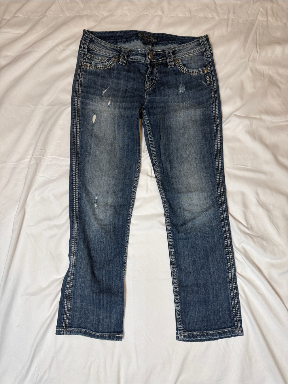 Silver Jeans Women’s Boot Cut Jeans - Dark Blue Wash